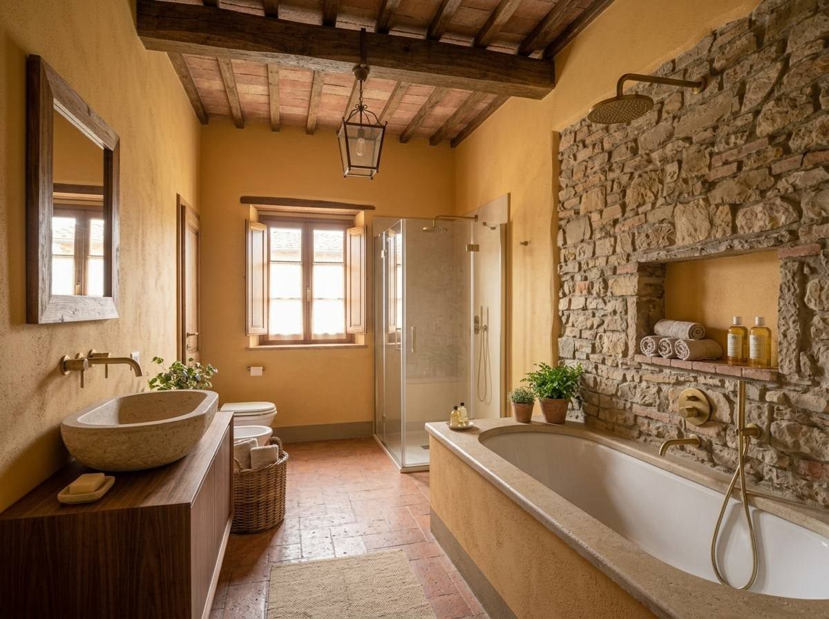 Bagno del casale restaurato