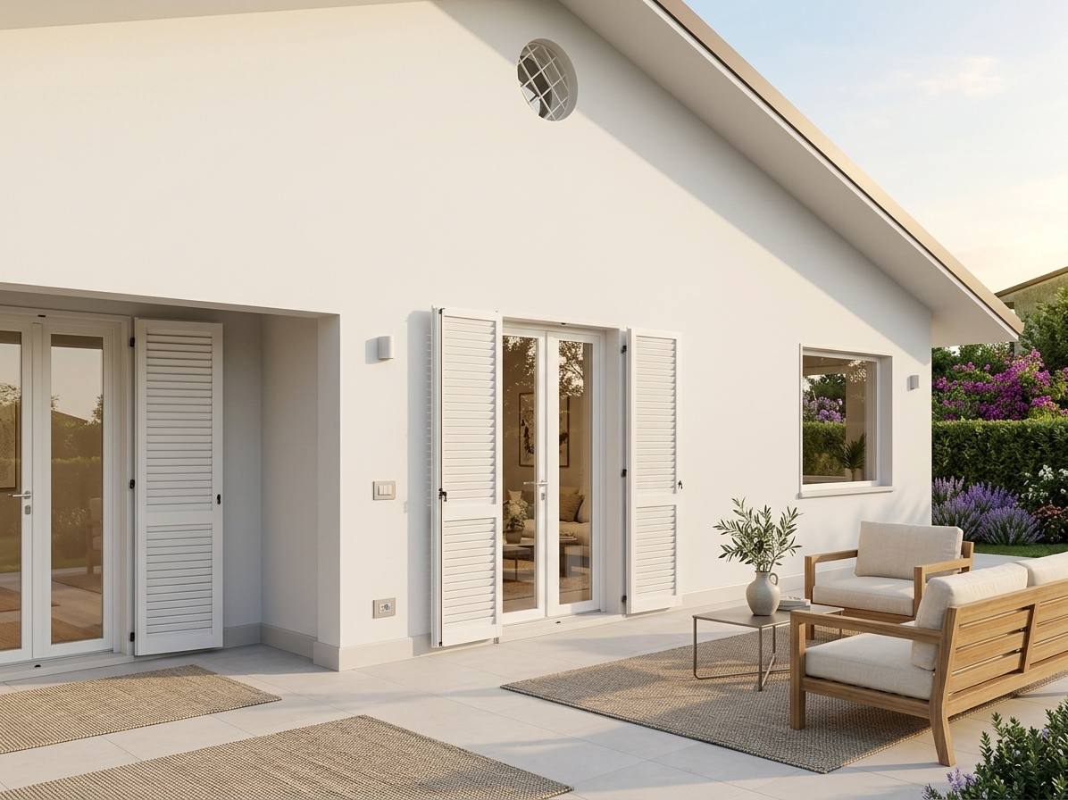 Esterno della villa in Versilia a lavori conclusi
